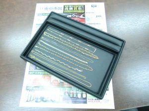 買取専門 東京市場 鹿児島中央店 貴金属 金 ネックレス 買取しました。