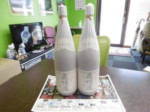 姶良市 買取専門 東京市場 姶良国道10号店 プレミアム焼酎 森伊蔵 買取しました。