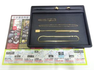 行田市内！買取専門 東京市場 ドンキ 行田持田インター店 貴金属 金 アクセサリー 買取しました。
