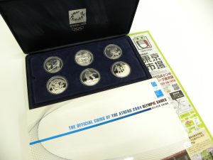 金沢市内 買取専門 東京市場 メガドンキラパーク金沢店 記念硬貨 アテネ オリンピック 銀貨 買取しました。
