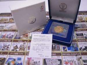 鹿児島市 買取専門 東京市場 天文館 地蔵角交番前店 2002FIFAワールドカップ記念 金貨 買取しました。