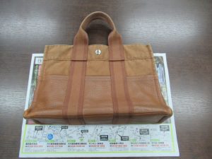 鹿児島市内 買取専門 東京市場 鹿児島中央店 ブランド エルメス バッグ 買取しました。