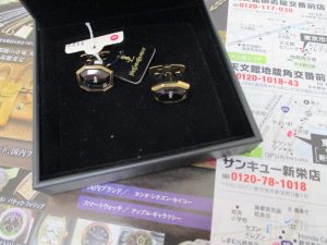 鹿児島市 買取専門 東京市場 サンキュー新栄店 ブランド イヴ・サンローラン カフス 買取しました。