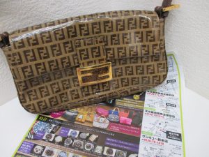 鹿児島市 買取専門 東京市場 サンキュー新栄店 ブランド FENDI フェンディ バッグ 買取しました。