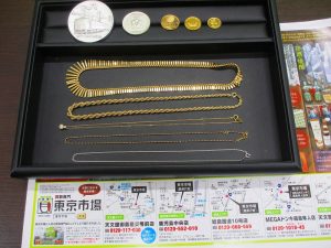 買取専門 東京市場 いづろ 照国通り 天文館 御着屋交番前店 貴金属 金 プラチナ 銀 製品 買取しました。