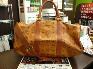 姶良市 買取専門 東京市場 姶良国道10号店 MCM ボストンバッグ 買取しました。