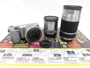 前橋市内 買取専門 東京市場 17号前橋元総社南小前店 ソニー アルファ NEX-5T ミラーレス 一眼レフ カメラ 買取しました。