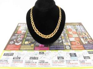 前橋市内 買取専門 東京市場 17号前橋元総社南小前店 貴金属 金 金製品 ネックレス 買取しました。
