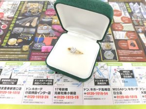 前橋市内 買取専門 東京市場 17号前橋元総社南小前店 ダイヤモンド リング 買取しました。
