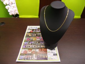 鹿児島市 買取専門 東京市場 国道225号宇宿店 貴金属 金 喜平 ネックレス 買取しました。