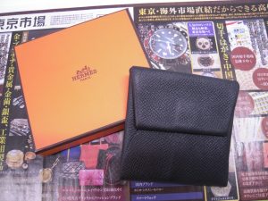 所沢市内！買取専門 東京市場 西武小手指駅北口タワーズ店 ブランド エルメス 財布 買取しました。