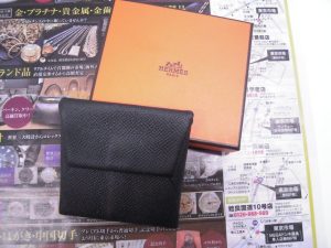 鹿児島市 買取専門 東京市場 天文館 地蔵角交番前店 ブランド エルメス 財布 買取しました。