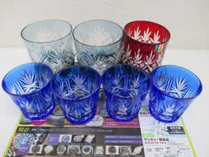 鹿児島市 買取専門 東京市場 サンキュー新栄店 工芸品 切子グラス 各種 買取しました。