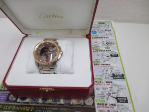 鹿児島市 買取専門 東京市場 サンキュー新栄店 ブランド カルティエ Cartier 腕時計 買取しました。