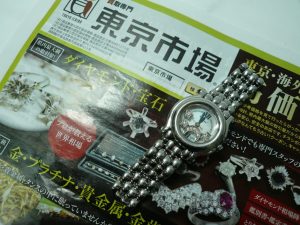 鹿児島市内 買取専門 東京市場 鹿児島中央店 ブランド ショパール 時計 ハッピースポーツ 買取しました。
