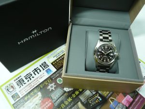 鹿児島市内 買取専門 東京市場 鹿児島中央店 ブランド ハミルトン 時計 買取しました。