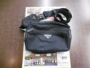 姶良市 買取専門 東京市場 姶良国道10号店 ブランド プラダ ショルダーバッグ 買取しました。