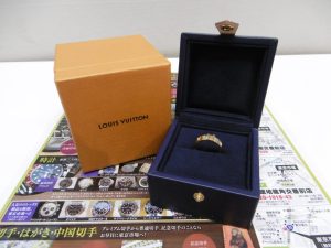 姶良市 買取専門 東京市場 姶良国道10号店 ブランド ルイヴィトン リング 買取しました。