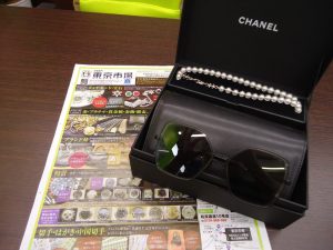 鹿児島市 買取専門 東京市場 国道225号宇宿店 ブランド シャネル サングラス 買取しました。