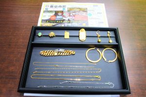 鹿児島市 買取専門 東京市場 天文館 地蔵角交番前店 金 プラチナ アクセサリー 買取しました。