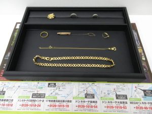 小山市内！買取専門 東京市場 ドンキホーテ小山駅前店 金 K24 K18 アクセサリー 買取しました。