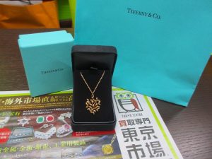 所沢市内！買取専門 東京市場 西武小手指駅北口タワーズ店 ブランド Tiffany&Co ネックレス 買取しました。