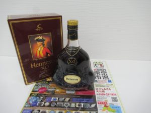 大分市 買取専門 東京市場 Dプラザ大分店 洋酒 ブランデー ヘネシー XO 買取しました。