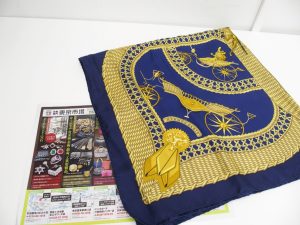 町田市 相模原市 大和市 買取専門 東京市場 町田駅前コビルナ店 ブランド エルメス カレ90 買取しました。