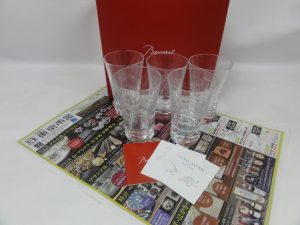鹿児島市内 買取専門 東京市場 鹿児島中央店 ブランド バカラ 鳥獣戯画 グラス 買取しました。