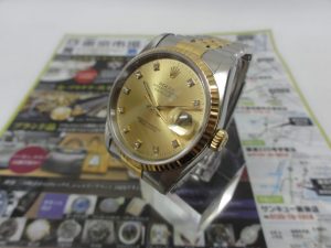 鹿児島市内 買取専門 東京市場 鹿児島中央店 ブランド ロレックス デイトジャスト 買取しました。