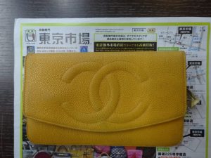 姶良市 買取専門 東京市場 姶良国道10号店 ブランド シャネル キャビアスキン 長財布 買取しました。