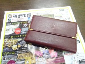 鹿児島市 買取専門 東京市場 天文館 地蔵角交番前店 ブランド カルティエ 財布 買取しました。