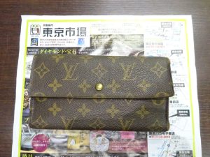 鹿児島市 買取専門 東京市場 天文館 地蔵角交番前店 ブランド ルイヴィトン 財布 買取しました。