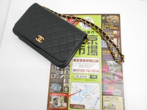 春日部市内！ 買取専門 東京市場 東武豊春駅西口店 シャネル マトラッセ ラムスキン チェーンウォレット ショルダーバッグ 買取しました。