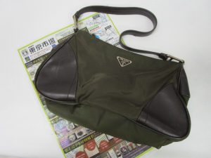 鹿児島市内 買取専門 東京市場 鹿児島中央店 ブランド プラダ ワンショルダーバッグ 買取しました。