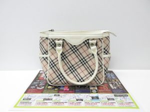 大田原市内！買取専門 東京市場 ドンキホーテ大田原店 バーバリー チェック ハンドバッグ 買取しました。