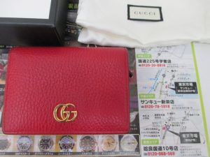 鹿児島市 買取専門 東京市場 サンキュー新栄店 ブランド グッチ GUCCI 二つ折り財布 買取しました。