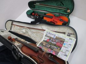 鹿児島市 買取専門 東京市場 サンキュー新栄店 楽器 バイオリン 音楽用品 買取しました。