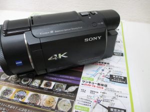 鹿児島市 買取専門 東京市場 サンキュー新栄店 ソニー 4Kビデオカメラ FDR-AX55 買取しました。