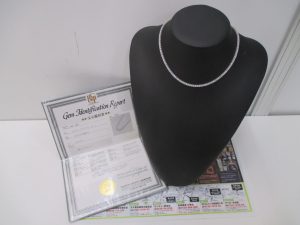 霧島市 買取専門 東京市場 ドンキホーテ霧島隼人店 貴金属 10.4ct ダイヤモンド テニスネックレス 買取しました。