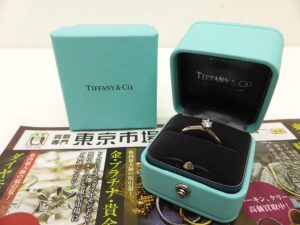 町田市 相模原 相模大野 座間 買取専門 東京市場 町田駅前コビルナ店 ブランド ティファニー ダイヤモンドリング 買取しました。