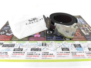 前橋市内 買取専門 東京市場 17号前橋元総社南小前店 ブランド コーチ ベルト 買取しました。