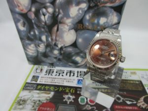 鹿児島市内 買取専門 東京市場 鹿児島中央店 ブランド ロレックス デイトジャスト 買取しました。