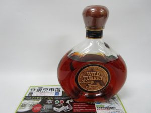 鹿児島市内 買取専門 東京市場 鹿児島中央店 バーボン ウイスキー ワイルドターキー 買取しました。