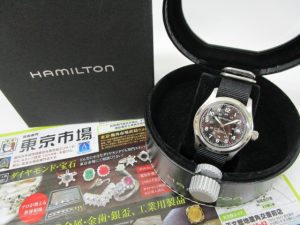 鹿児島市内 買取専門 東京市場 鹿児島中央店 ブランド ハミルトン 時計 買取しました。
