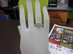 買取専門東京市場 天文館 御着屋交番前店 ブランド ショパール ダイヤモンドリング 買取しました。