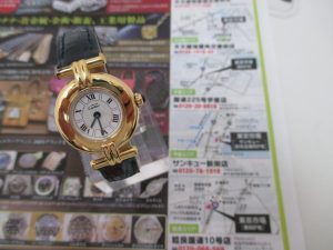 鹿児島市 買取専門 東京市場 サンキュー新栄店 ブランド カルティエ Cartier 腕時計 買取しました。