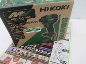 鹿児島市 買取専門 東京市場 サンキュー新栄店 電動工具 ハイコーキ インパクトドライバー 買取しました。