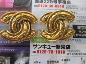 鹿児島市 買取専門 東京市場 サンキュー新栄店 ブランド シャネル イヤリング 買取しました。