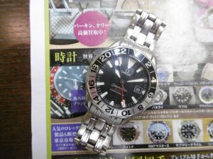 姶良市 買取専門 東京市場 姶良国道10号店 オメガ シーマスターGMT 買取しました